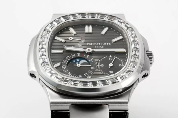 ĐỒNG HỒ PATEK PHILIPPE NAUTILUS 5722G REPLICA MẶT XÁM NHÀ MÁY PPF 41MM