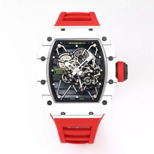 ĐỒNG HỒ RICHARD MILLE RM35-01 CHẾ TÁC DÂY CAO SU ĐỎ NHÀ MÁY BBR 44MM