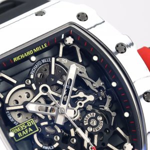 ĐỒNG HỒ RICHARD MILLE RM35-01 CHẾ TÁC VỎ CARBON MẶT ĐEN NHÀ MÁY BBR 44MM