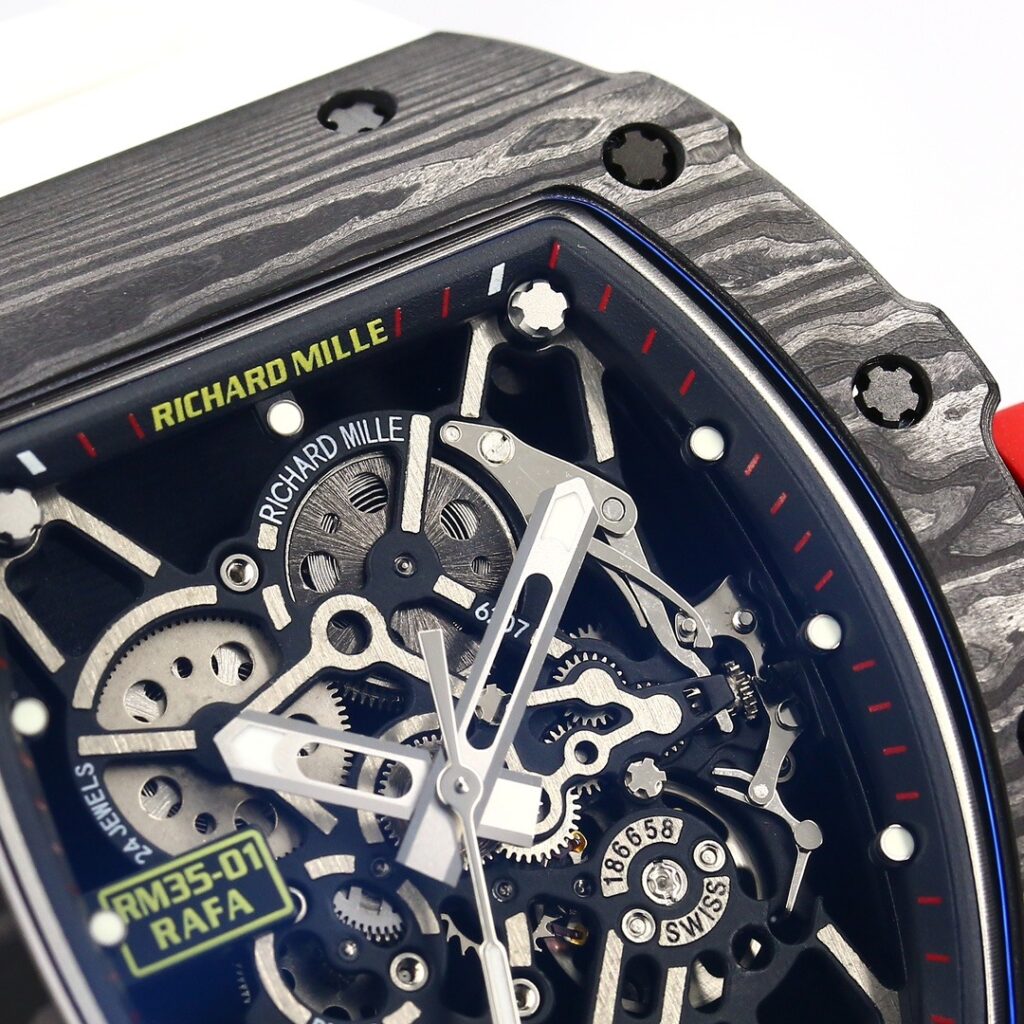 ĐỒNG HỒ RICHARD MILLE RM35-01 REPLICA CARBON NTPT V2 NHÀ MÁY BBR 44MM