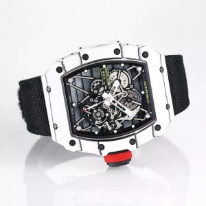 ĐỒNG HỒ RICHARD MILLE RM35-01 REPLICA VỎ CARBON VÂN ĐEN BBR 44MM