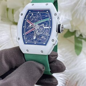 ĐỒNG HỒ RICHARD MILLE RM67-02 REPLICA V3 CARBON TRẮNG 38,7X47,52MM