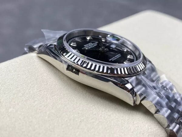 ĐỒNG HỒ ROLEX DATEJUST 126234 FAKE MẶT ĐEN CỌC KIM CƯƠNG VSF 36MM