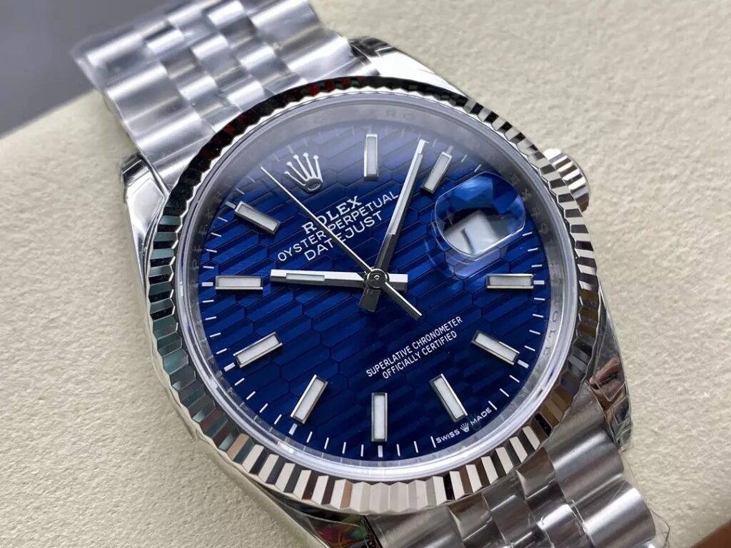 ĐỒNG HỒ ROLEX DATEJUST 126234 REPLICA 11 MẶT XẾP GẠCH XANH VSF 36MM