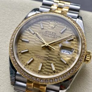 ĐỒNG HỒ ROLEX DATEJUST 126238 REPLICA MẶT GẠCH NIỀNG ĐÁ VSF 36MM