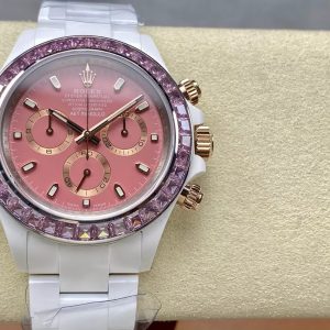 ĐỒNG HỒ ROLEX DAYTONA REPLICA AET REMDULD MẶT HỒNG NHÀ MÁY IPK 40MM