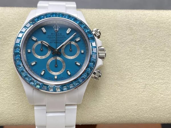 ĐỒNG HỒ ROLEX DAYTONA REPLICA FULL CERAMIC MẶT XANH NHÀ MÁY IPK 40MM