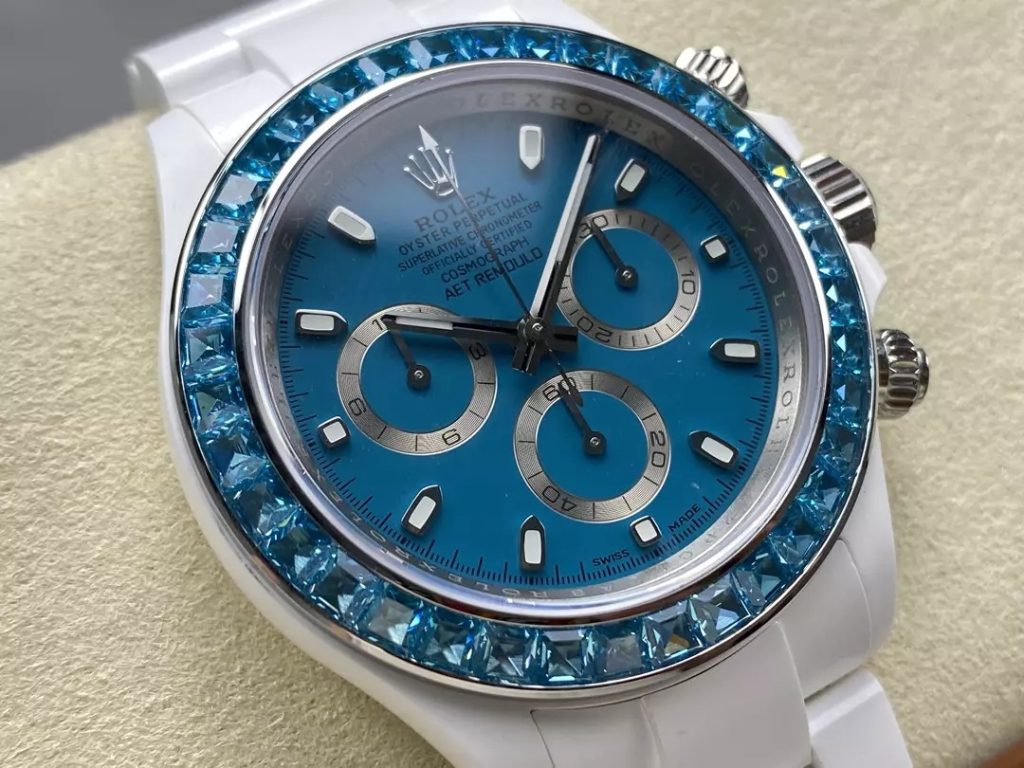 ĐỒNG HỒ ROLEX DAYTONA REPLICA FULL CERAMIC MẶT XANH NHÀ MÁY IPK 40MM