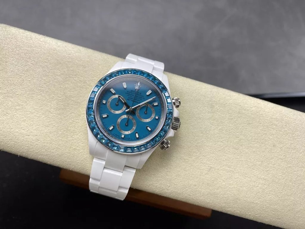 ĐỒNG HỒ ROLEX DAYTONA REPLICA FULL CERAMIC MẶT XANH NHÀ MÁY IPK 40MM