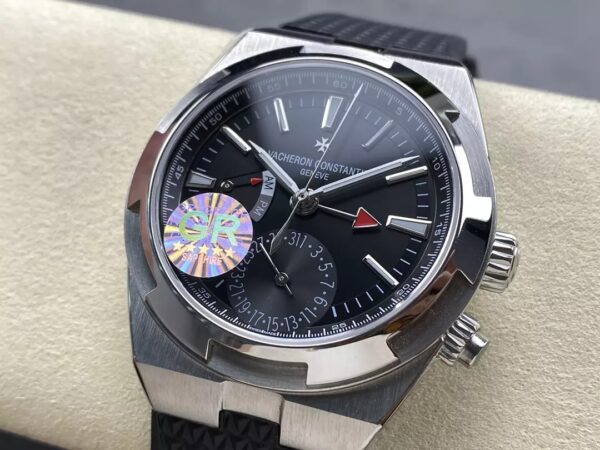 ĐỒNG HỒ VACHERON CONSTANTIN REPLICA DÂY CAO SU ĐEN GRF 41MM (2)