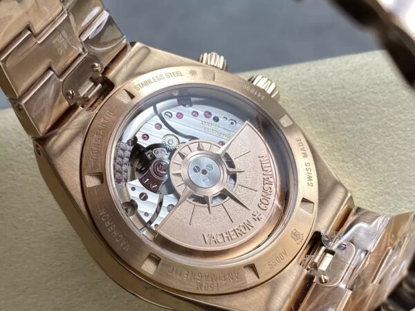 ĐỒNG HỒ VACHERON CONSTANTIN REPLICA MẶT TRẮNG VÀNG HỒNG GRF 41MM