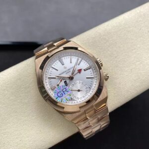 ĐỒNG HỒ VACHERON CONSTANTIN REPLICA MẶT TRẮNG VÀNG HỒNG GRF 41MM