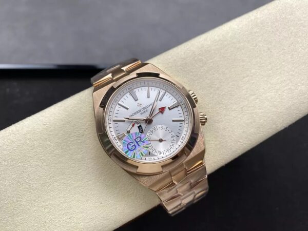 ĐỒNG HỒ VACHERON CONSTANTIN REPLICA MẶT TRẮNG VÀNG HỒNG GRF 41MM