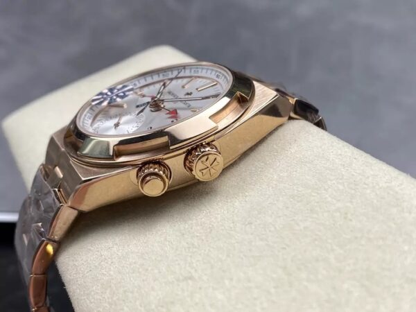 ĐỒNG HỒ VACHERON CONSTANTIN REPLICA MẶT TRẮNG VÀNG HỒNG GRF 41MM