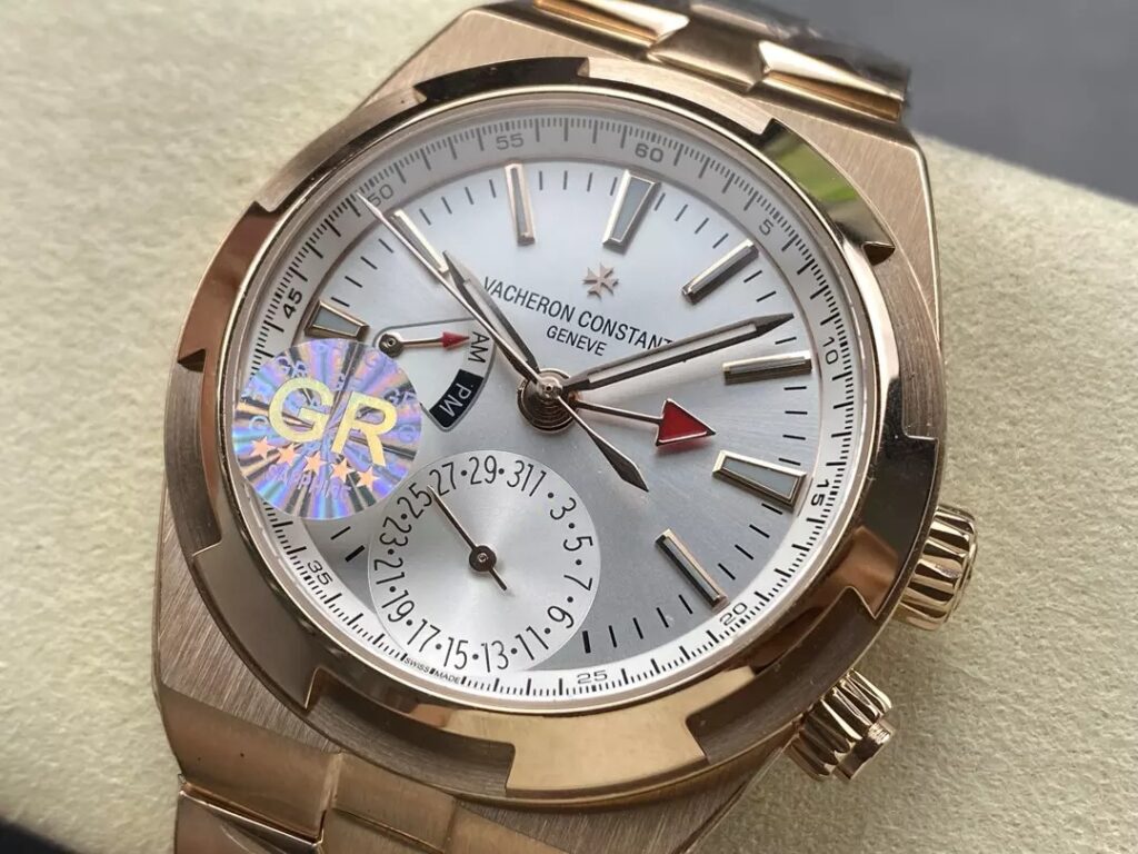 ĐỒNG HỒ VACHERON CONSTANTIN REPLICA MẶT TRẮNG VÀNG HỒNG GRF 41MM