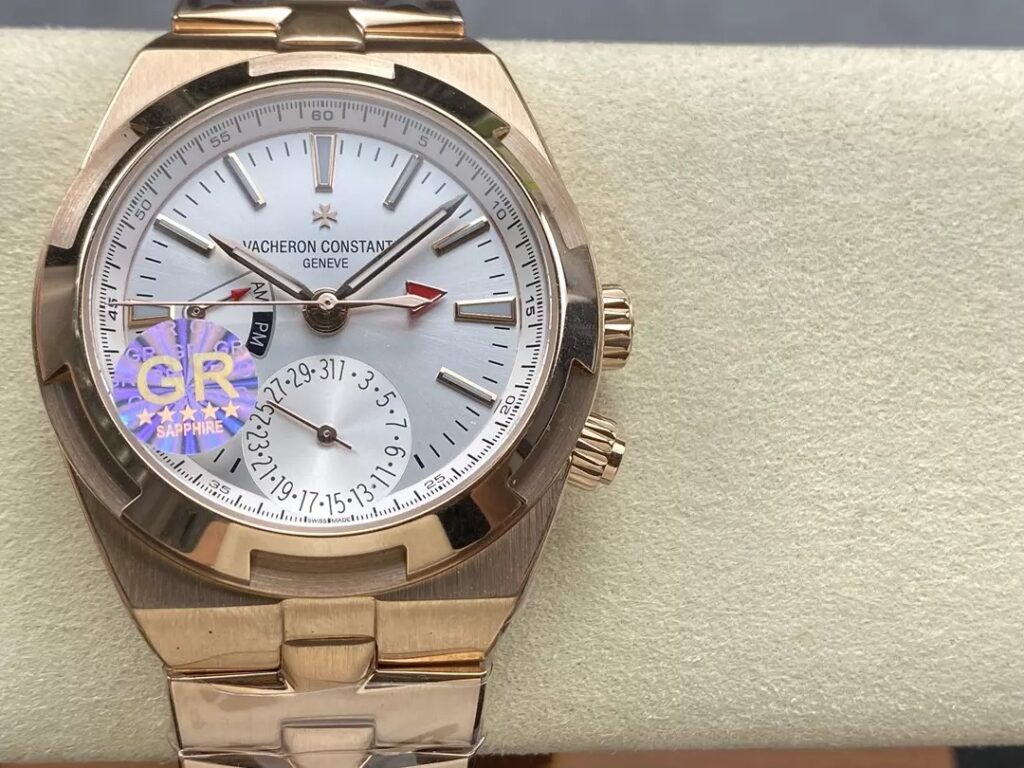 ĐỒNG HỒ VACHERON CONSTANTIN REPLICA MẶT TRẮNG VÀNG HỒNG GRF 41MM