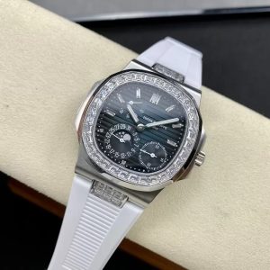 ĐỒNG HỒ PATEK PHILIPPE NAUTILUS 5724 FAKE 11 DÂY CAO SU NHÀ MÁY GR 41MM