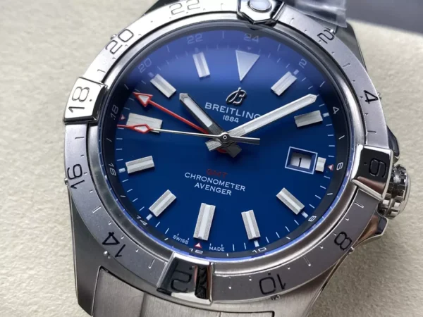 ĐỒNG HỒ BREITLING 1884 REPLICA 11 AVENGER GMT BLUE DIAL NHÀ MÁY BLS 44MM (1)