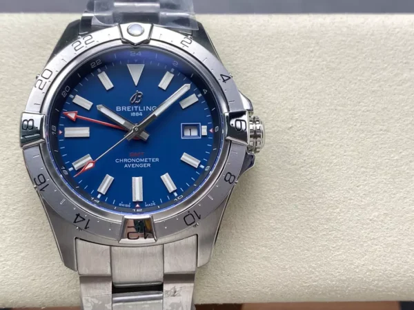 ĐỒNG HỒ BREITLING 1884 REPLICA 11 AVENGER GMT BLUE DIAL NHÀ MÁY BLS 44MM (1)