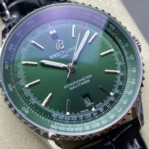 ĐỒNG HỒ BREITLING NAVITIMER FAKE 11 MẶT XANH GREEN NHÀ MÁY BLS 41MM (1)