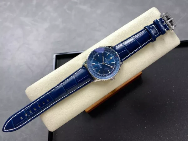 ĐỒNG HỒ BREITLING NIVITIMER REPLICA MẶT XANH BLUE NHÀ MÁY BLS 41MM (1)