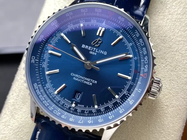 ĐỒNG HỒ BREITLING NIVITIMER REPLICA MẶT XANH BLUE NHÀ MÁY BLS 41MM (1)