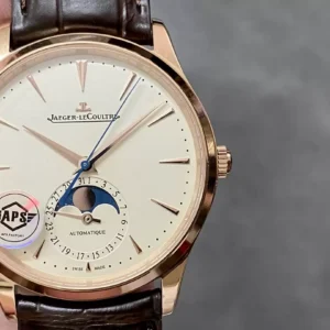 ĐỒNG HỒ JAEGER-LECOULTRE FAKE 11 MẠ VÀNG HỒNG MOON PHASE NHÀ MÁY APS 39MM (1)