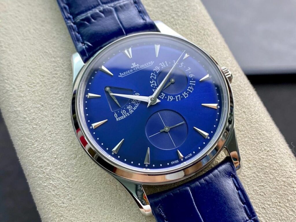 ĐỒNG HỒ JAEGER-LECOULTRE FAKE 11 MẶT XANH MASTER ULTRA THIN NHÀ MÁY GF 39MM