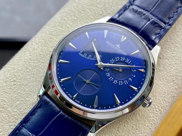 ĐỒNG HỒ JAEGER-LECOULTRE FAKE 11 MẶT XANH MASTER ULTRA THIN NHÀ MÁY GF 39MM