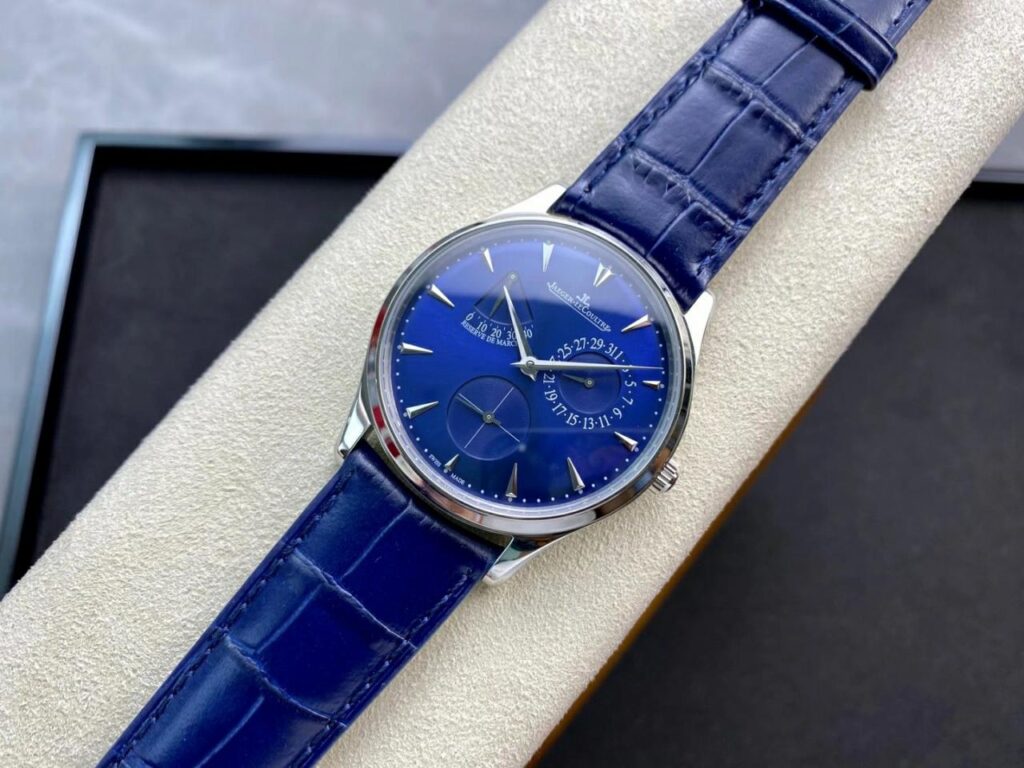 ĐỒNG HỒ JAEGER-LECOULTRE FAKE 11 MẶT XANH MASTER ULTRA THIN NHÀ MÁY GF 39MM