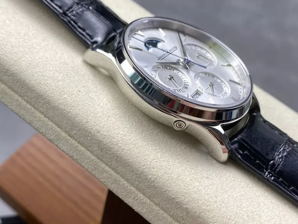 ĐỒNG HỒ JAEGER-LECOULTRE MASTER ULTRA THIN PERPETUAL CALENDAR MẶT BẠC REPLICA 39MM