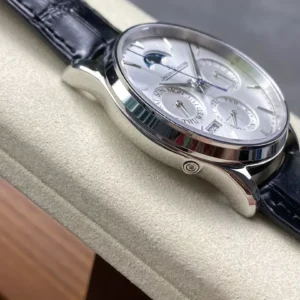 ĐỒNG HỒ JAEGER-LECOULTRE MASTER ULTRA THIN PERPETUAL CALENDAR MẶT BẠC REPLICA 39MM