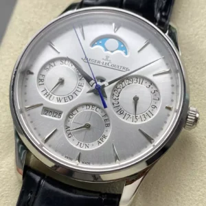 ĐỒNG HỒ JAEGER-LECOULTRE MASTER ULTRA THIN PERPETUAL CALENDAR MẶT BẠC REPLICA 39MM