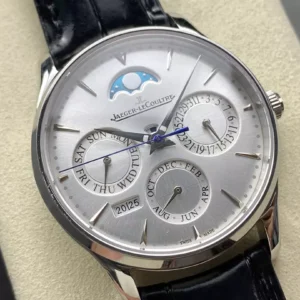 ĐỒNG HỒ JAEGER-LECOULTRE MASTER ULTRA THIN PERPETUAL CALENDAR MẶT BẠC REPLICA 39MM