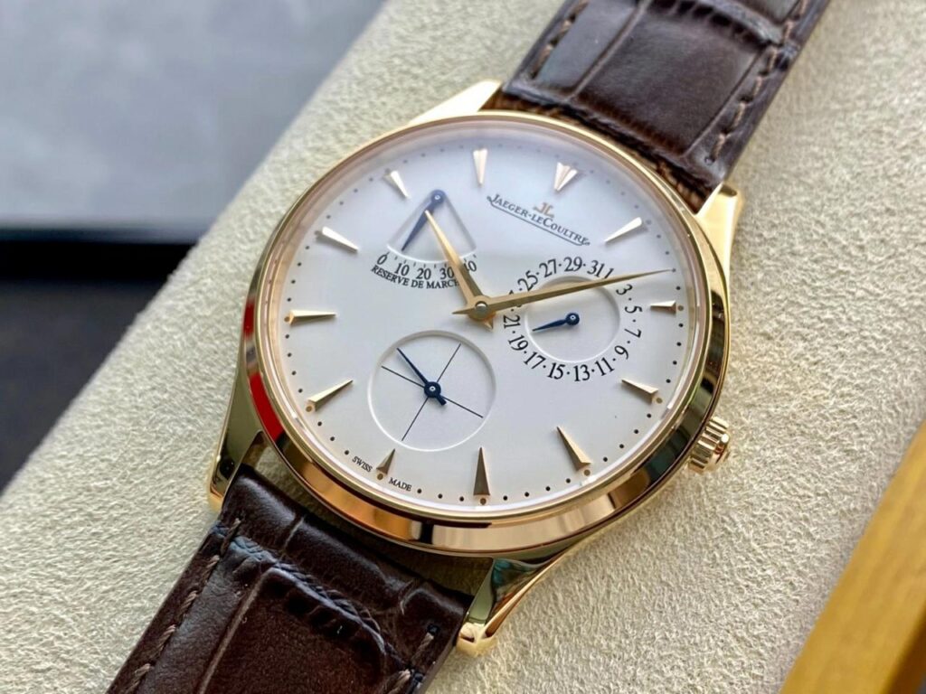 ĐỒNG HỒ JAEGER-LECOULTRE MASTER ULTRA THIN REPLICA MẠ VÀNG HỒNG MẶT TRẮNG GF 39MM (1)