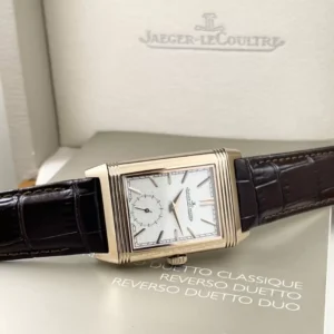 ĐỒNG HỒ JAEGER-LECOULTRE MẶT LẬT REVERSO FAKE 11 DÂY DA NHÀ MÁY MG 29MM