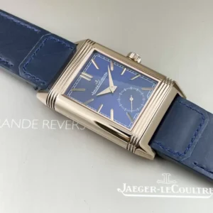 ĐỒNG HỒ JAEGER-LECOULTRE MẶT XANH BLUE REVERSO FAKE 11 NHÀ MÁY MG 29MM (1)