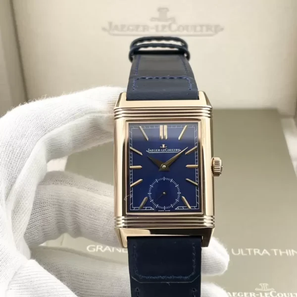 ĐỒNG HỒ JAEGER-LECOULTRE MẶT XANH BLUE REVERSO FAKE 11 NHÀ MÁY MG 29MM (1)