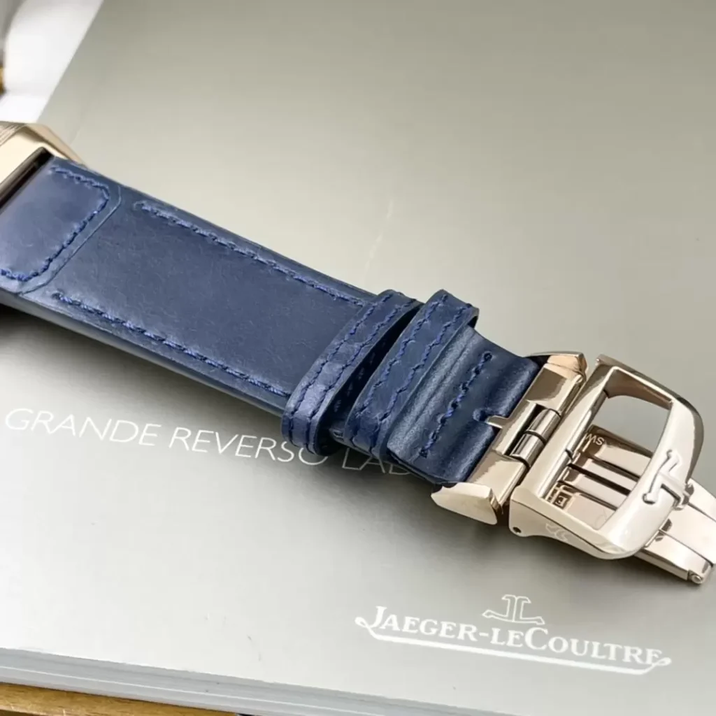 ĐỒNG HỒ JAEGER-LECOULTRE MẶT XANH BLUE REVERSO FAKE 11 NHÀ MÁY MG 29MM (1)