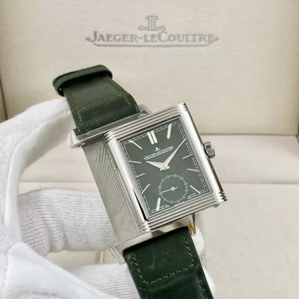 ĐỒNG HỒ JAEGER-LECOULTRE MẶT XANH GREEN REVERSO REP 11 NHÀ MÁY MG 29MM