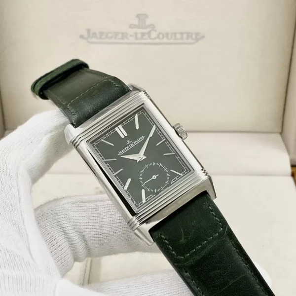 ĐỒNG HỒ JAEGER-LECOULTRE MẶT XANH GREEN REVERSO REP 11 NHÀ MÁY MG 29MM