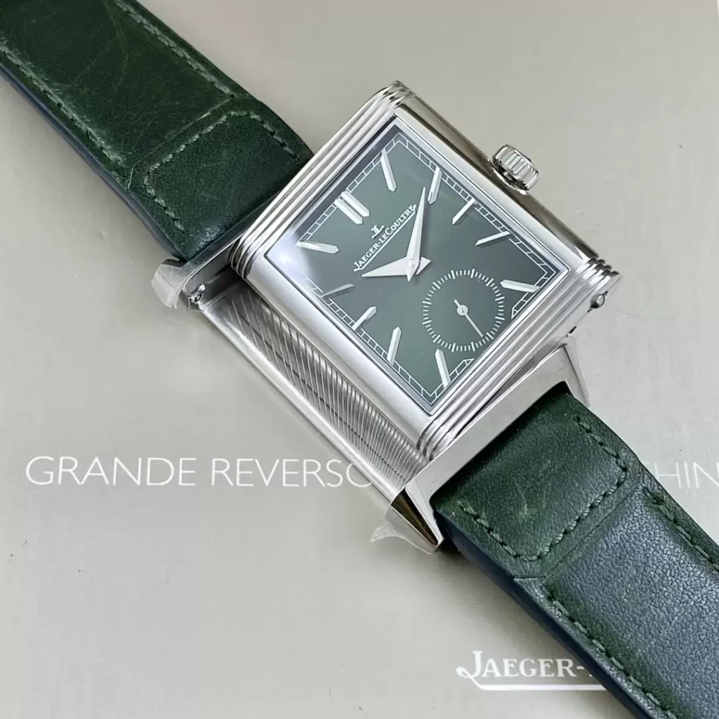 ĐỒNG HỒ JAEGER-LECOULTRE MẶT XANH GREEN REVERSO REP 11 NHÀ MÁY MG 29MM