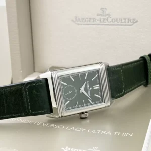 ĐỒNG HỒ JAEGER-LECOULTRE MẶT XANH GREEN REVERSO REP 11 NHÀ MÁY MG 29MM