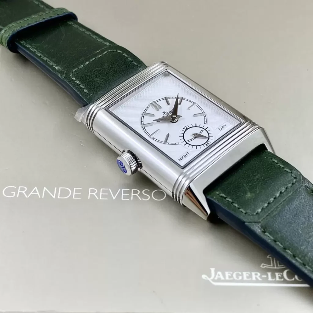 ĐỒNG HỒ JAEGER-LECOULTRE MẶT XANH GREEN REVERSO REP 11 NHÀ MÁY MG 29MM