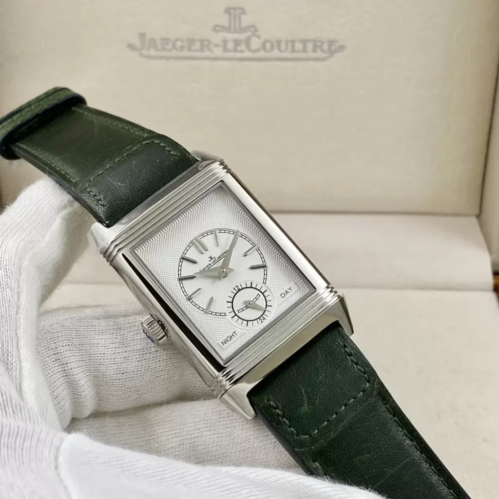 ĐỒNG HỒ JAEGER-LECOULTRE MẶT XANH GREEN REVERSO REP 11 NHÀ MÁY MG 29MM