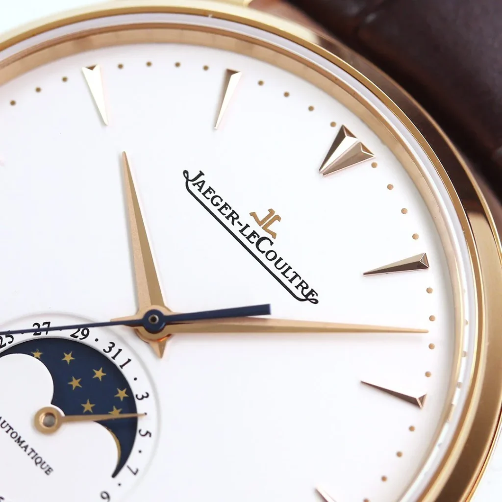 ĐỒNG HỒ JAEGER-LECOULTRE MOON PHASE FAKE MẶT TRẮNG NHÀ MÁY GF 39MM (1)