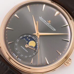 ĐỒNG HỒ JAEGER-LECOULTRE MOON PHASE MẠ VÀNG HỒNG REPLICA MẶT XÁM GF 39MM (1)