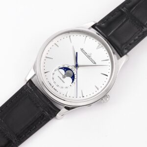 ĐỒNG HỒ JAEGER-LECOULTRE MOON PHASE REPLICA KIM GIÂY XANH NHÀ MÁY GF 39MM (1)