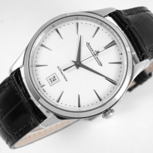 ĐỒNG HỒ JAEGER-LECOULTRE REPLICA ULTRA THIN MASTER DÂY DA ĐEN NHÀ MÁY ZF 40MM (1)