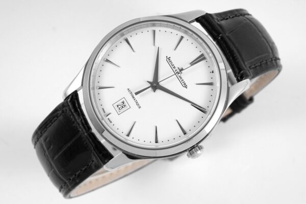 ĐỒNG HỒ JAEGER-LECOULTRE REPLICA ULTRA THIN MASTER DÂY DA ĐEN NHÀ MÁY ZF 40MM (1)